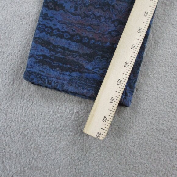 NWT See By Chloe Jeans Womens 32 Blue Space Dye Printed Patterned Skinny $350 - Picture 10 of 14